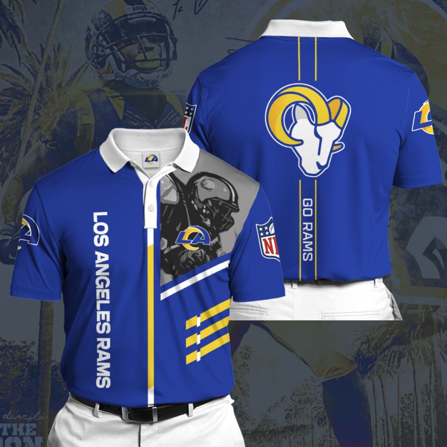 Personalized Los Angeles Rams Polo Shirt