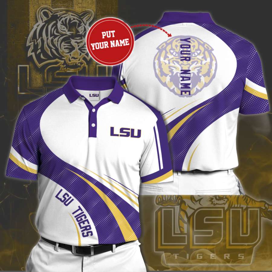Personalized Lsu Tigers Polo Shirt