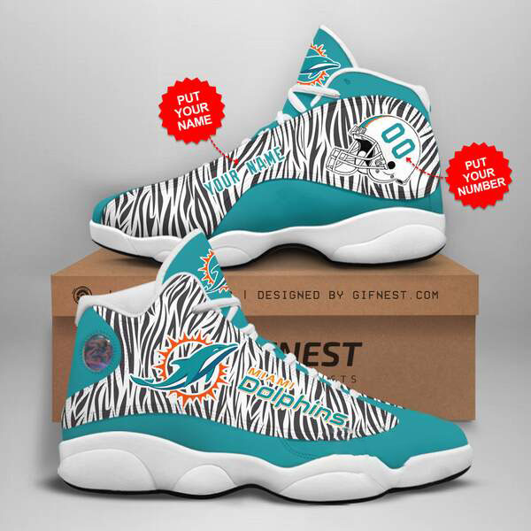 Personalized Miami Dolphins Custom Air Jordan Shoes
