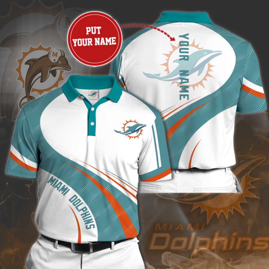 Personalized Miami Dolphins Polo Shirt