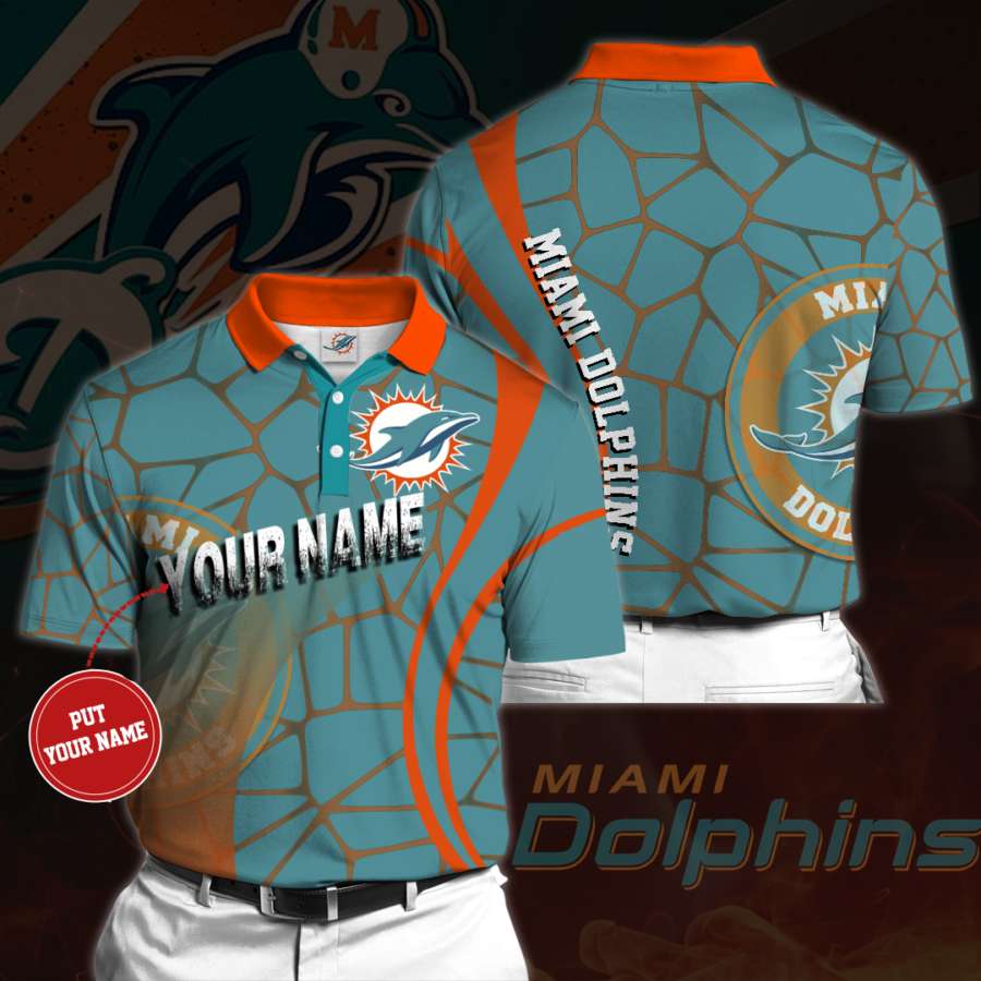 Personalized Miami Dolphins Polo Shirt