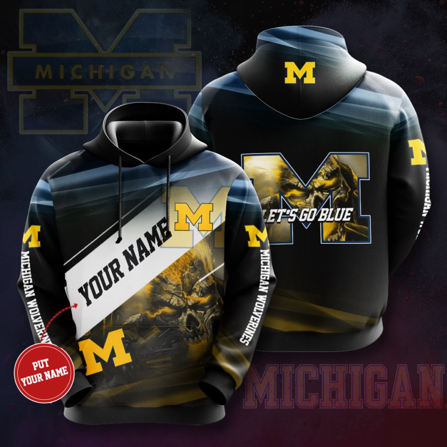 Personalized Michigan Wolverines Custom Hoodie 3D