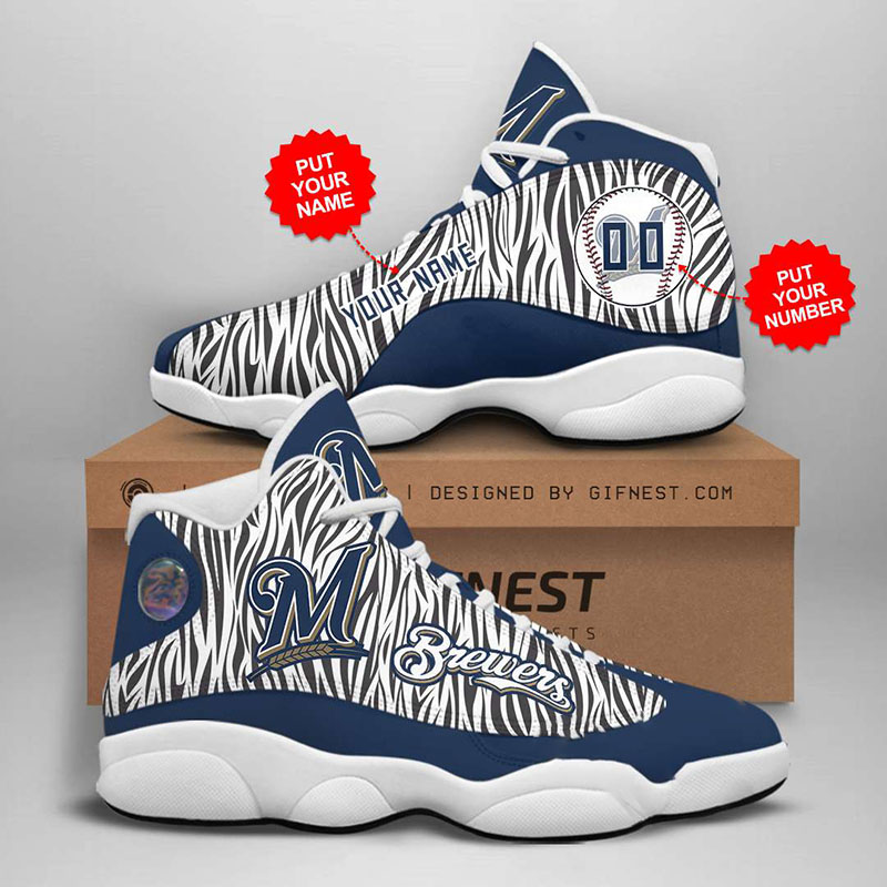 Personalized Milwaukee Brewers Custom Air Jordan Shoes