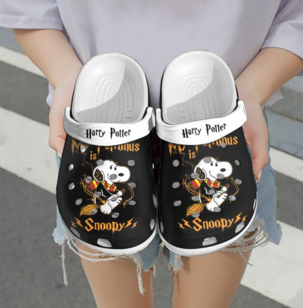 Personalized Name Harry Potter Snoopy Crocs Clog Shoes