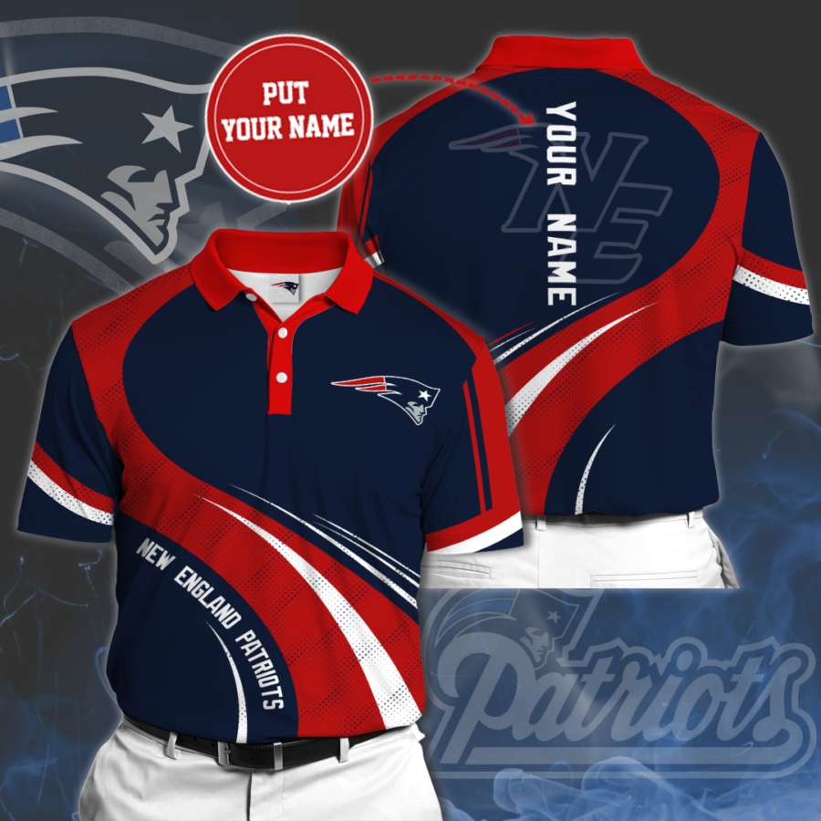 Personalized New England Patriots Polo Shirt