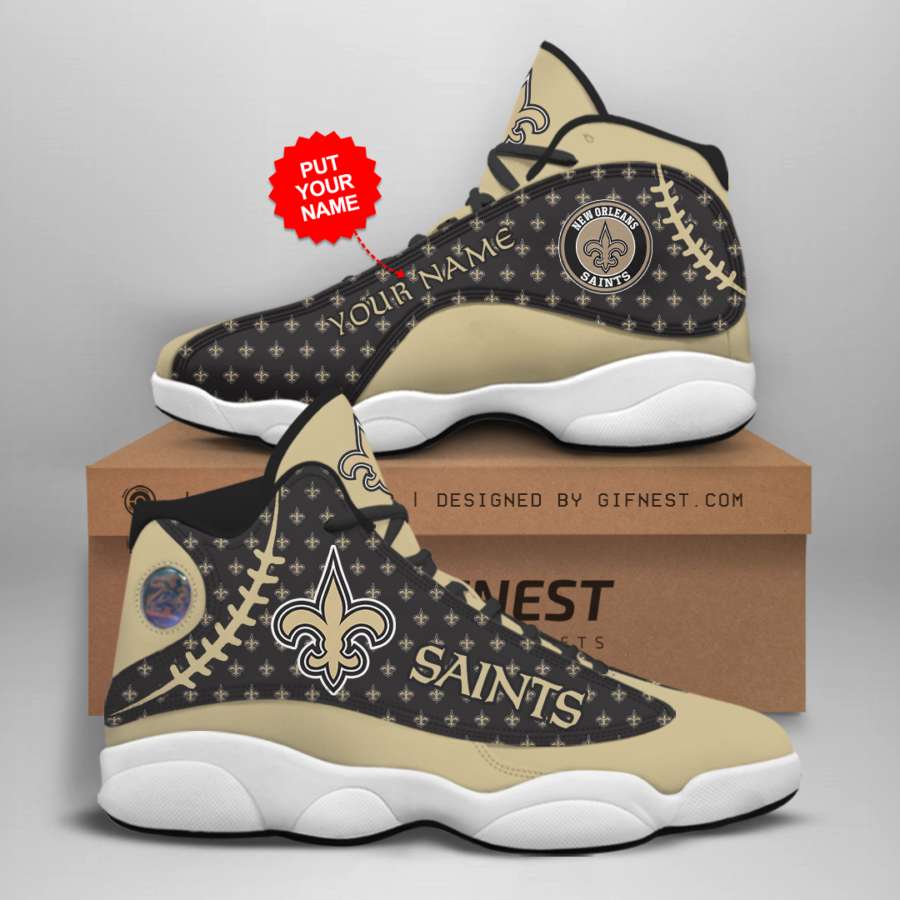 Personalized New Orleans Saints Custom Air Jordan Shoes