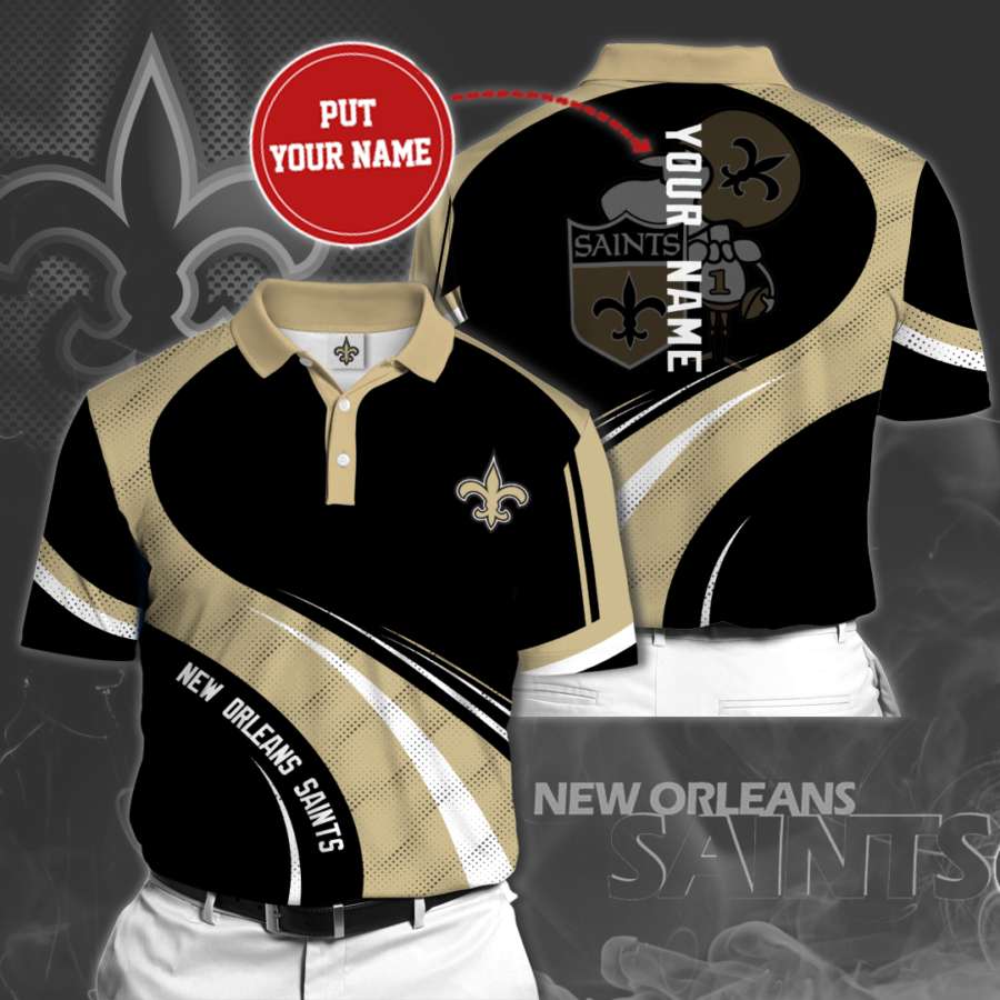 Personalized New Orleans Saints Polo Shirt