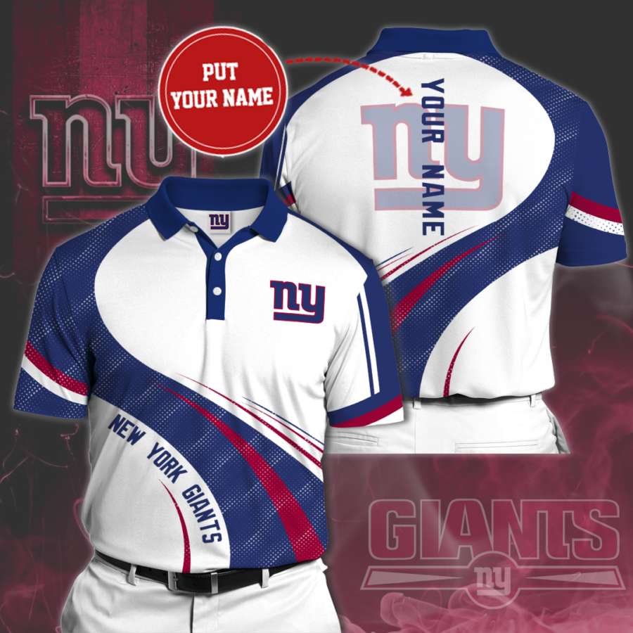 Personalized New York Giants Polo Shirt