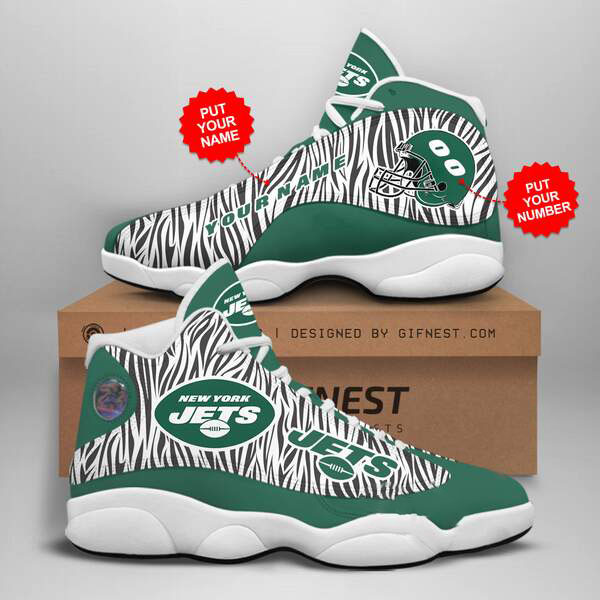 Personalized New York Jets Custom Air Jordan Shoes