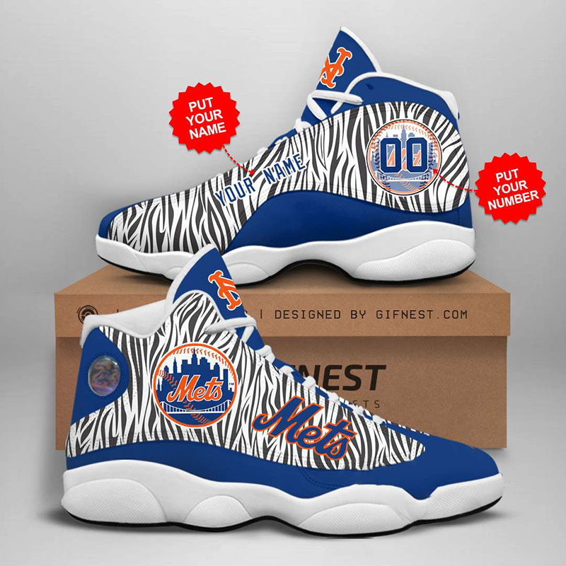 Personalized New York Mets Custom Air Jordan Shoes
