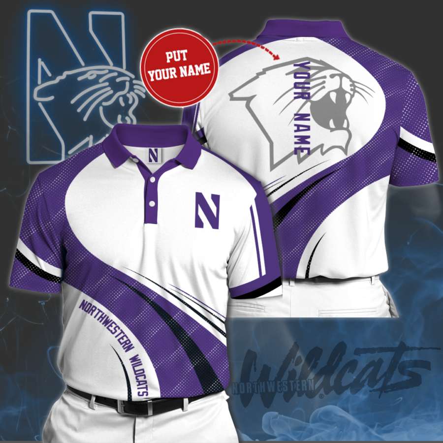 Personalized Northwestern Wildcats Polo Shirt