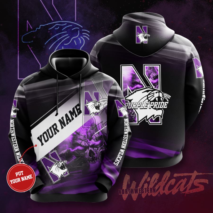 Personalized Northwestern Wildcats Custom Hoodie 3D