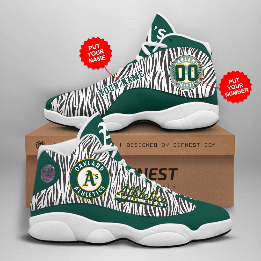 Personalized Oakland Athletics Custom Air Jordan Shoes