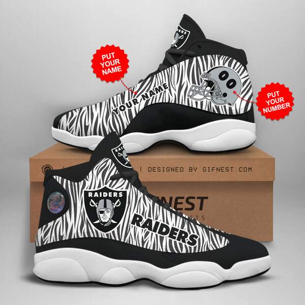 Personalized Oakland Raiders Custom Air Jordan Shoes
