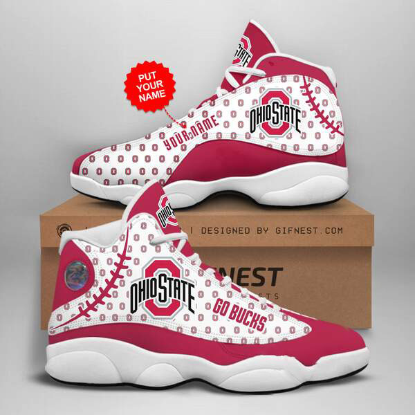 Personalized Ohio State Buckeyes Custom Air Jordan Shoes