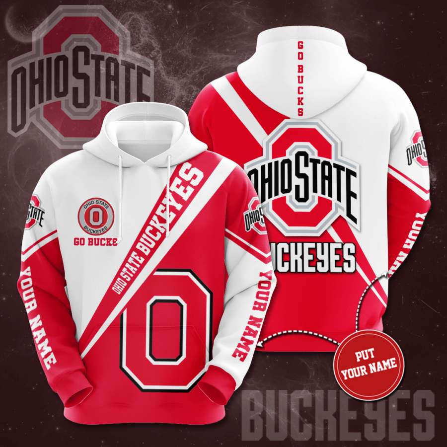 Personalized Ohio State Buckeyes Custom Hoodie 3D