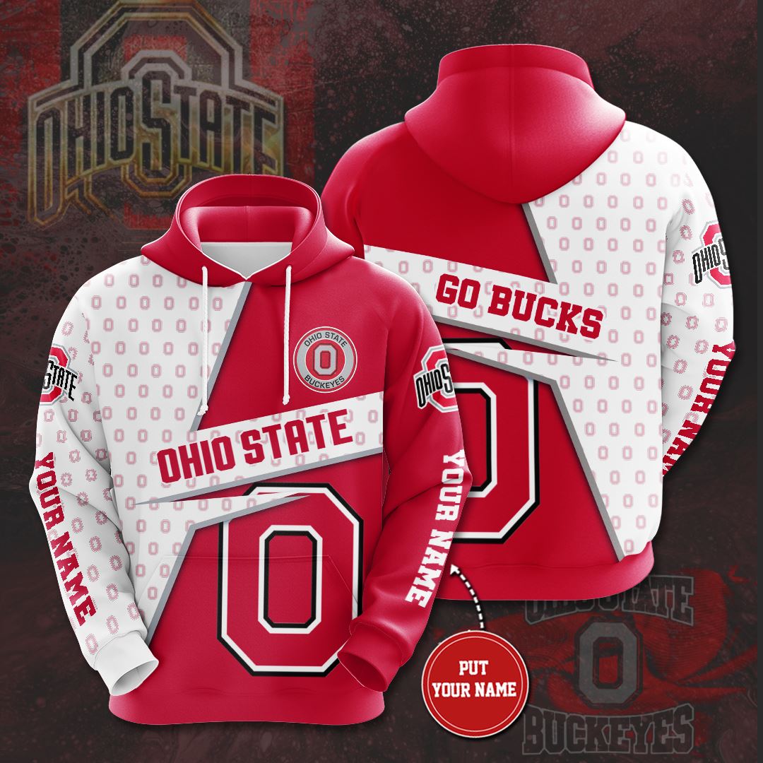 Personalized Ohio State Buckeyes Custom Hoodie 3D