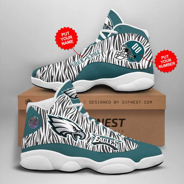 Personalized Philadelphia Eagles Custom Air Jordan Shoes