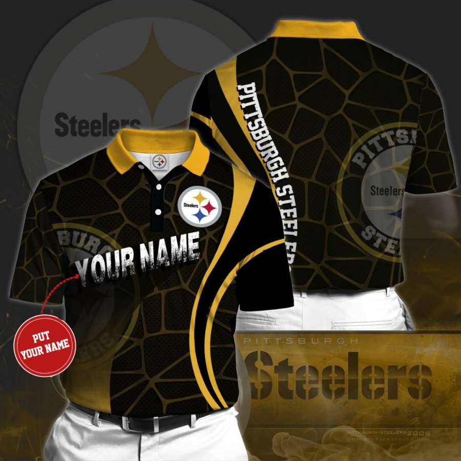 Personalized Pittsburgh Steelers Polo Shirt
