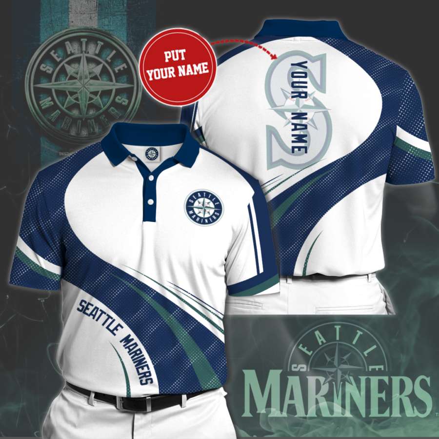 Personalized Seattle Mariners Polo Shirt