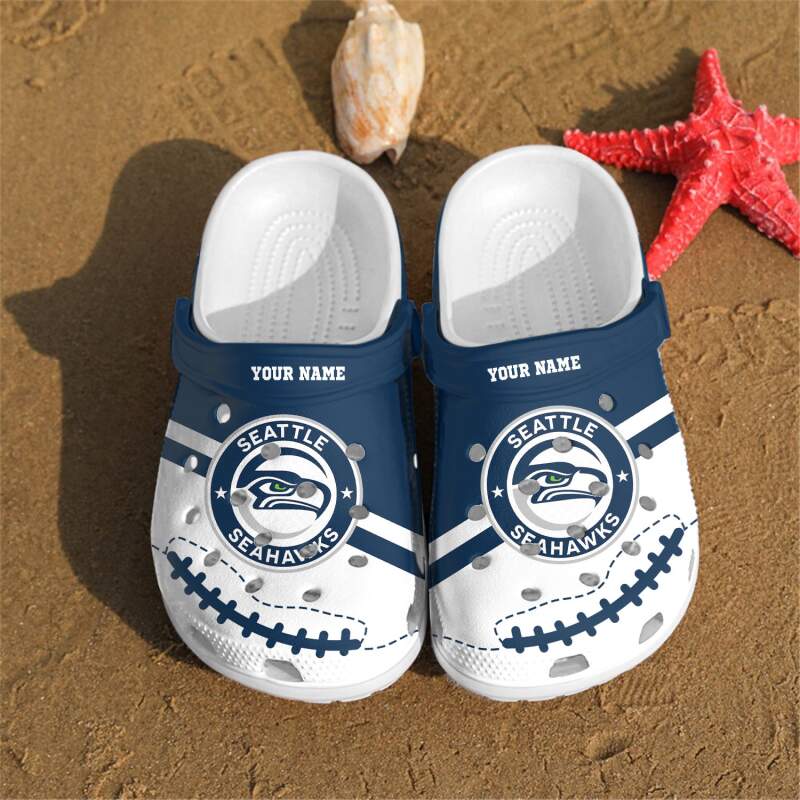 Personalized Seattle Seahawks Crocs Clog Shoes