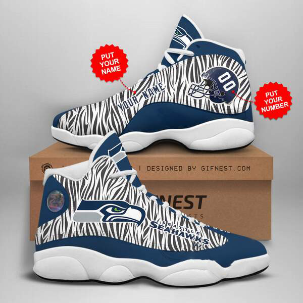 Personalized Seattle Seahawks Custom Air Jordan Shoes