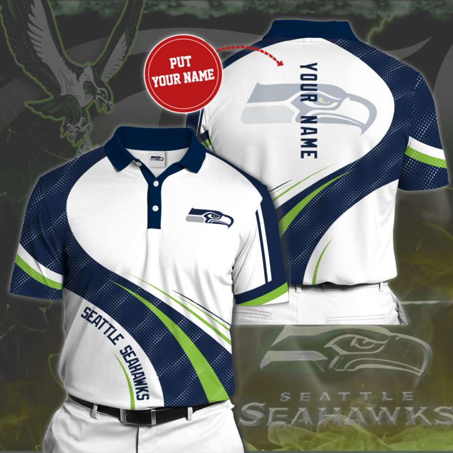 Personalized Seattle Seahawks Polo Shirt