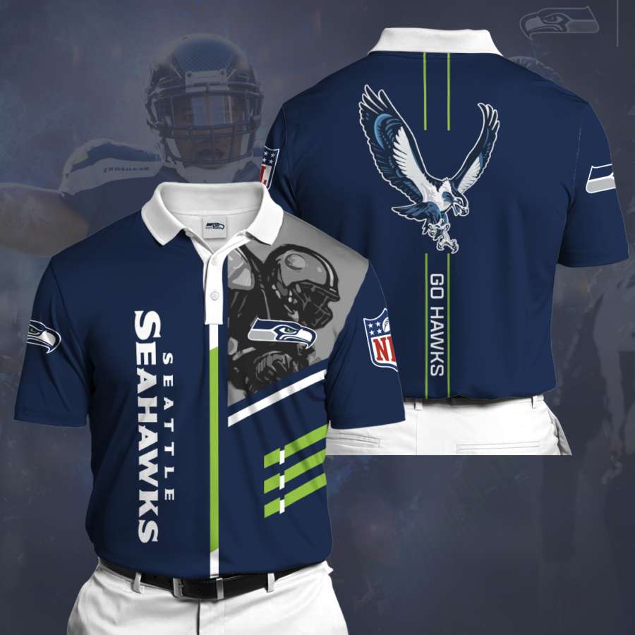 Personalized Seattle Seahawks Polo Shirt