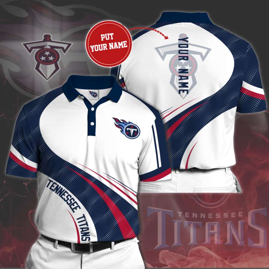 Personalized Tennessee Titans Primary Polo Shirt