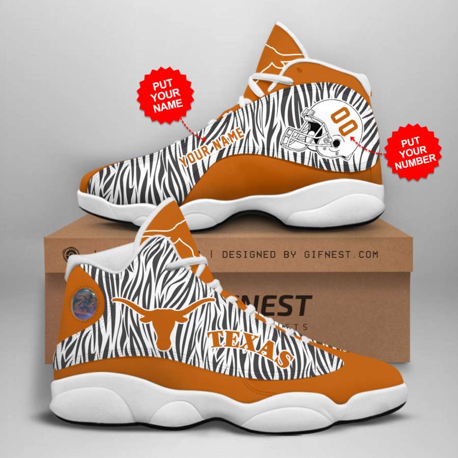 Personalized Texas Longhorns Custom Air Jordan Shoes