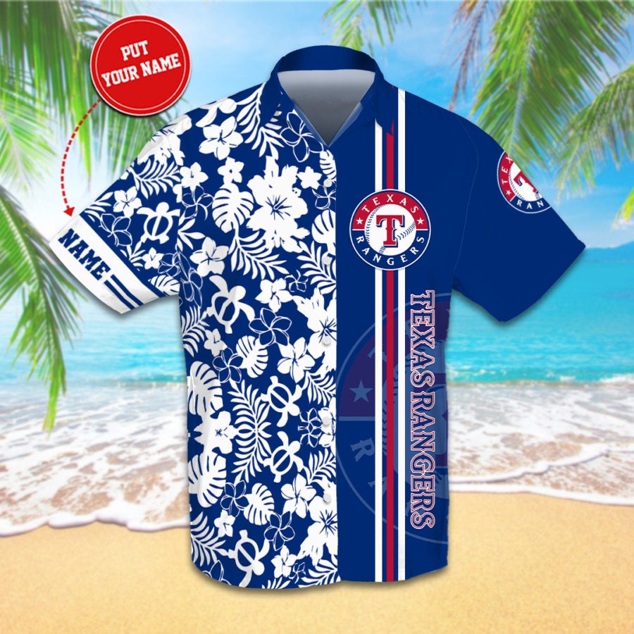 Personalized Texas Rangers Hawaiian shirts