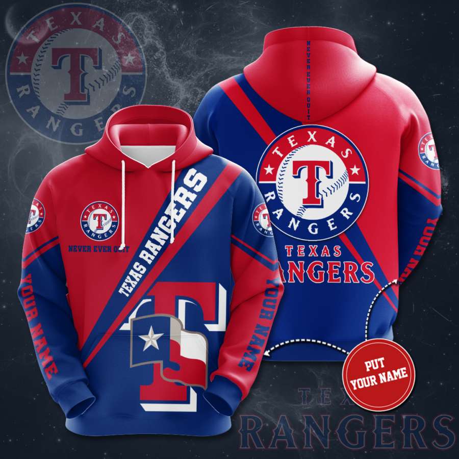 Personalized Texas Rangers Custom Hoodie 3D