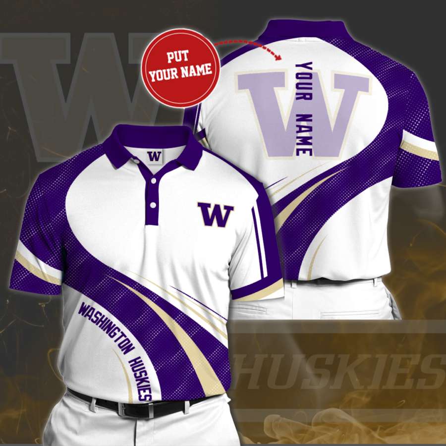 Personalized Washington Huskies Polo Shirt