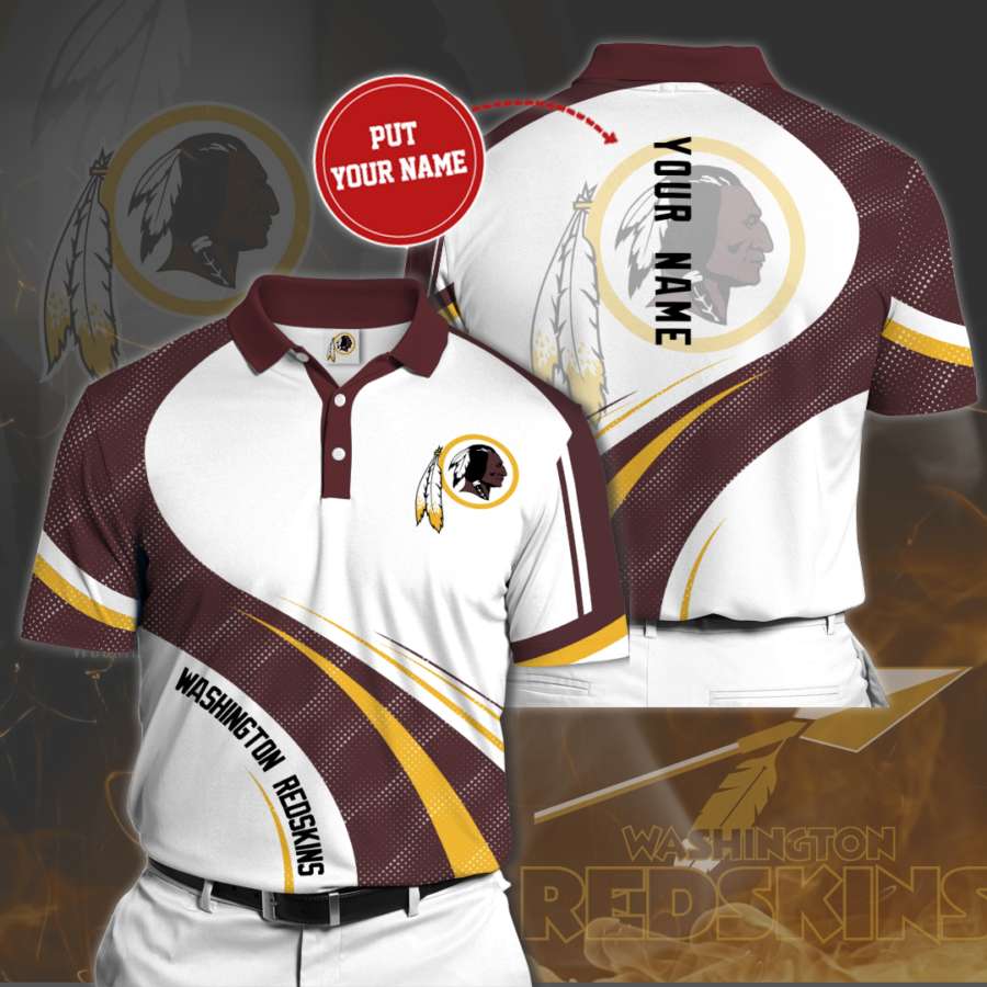 Personalized Washington Redskins Polo Shirt