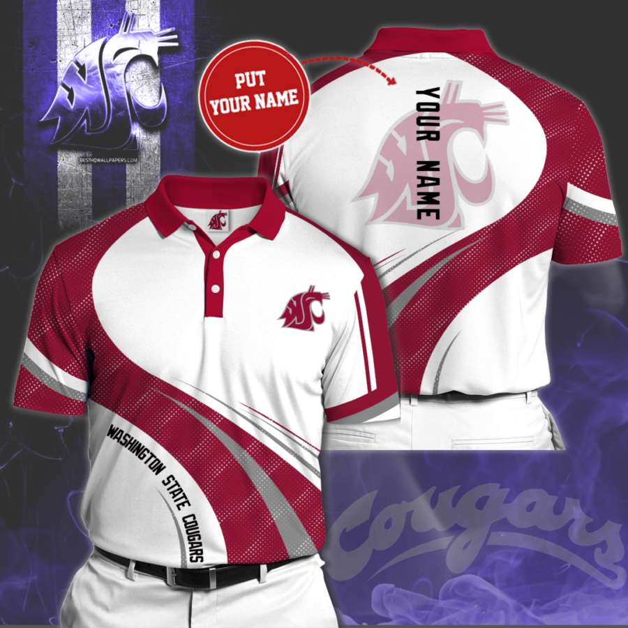 Personalized Washington State Cougars Polo Shirt