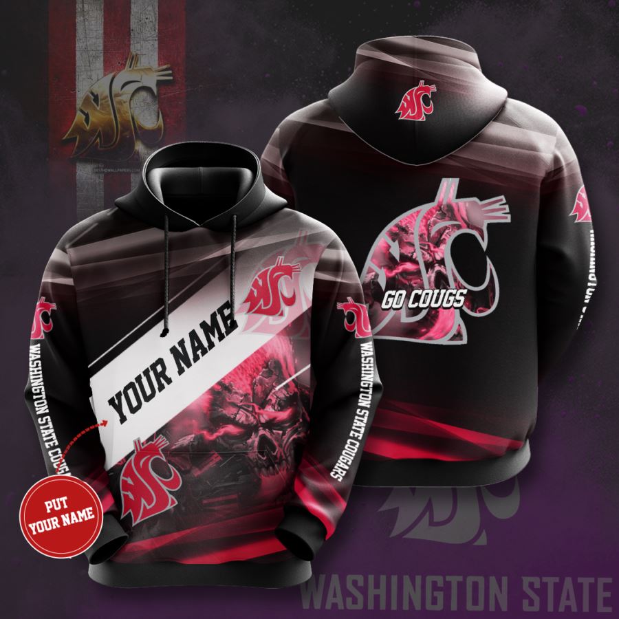 Personalized Washington State Cougars Custom Hoodie 3D