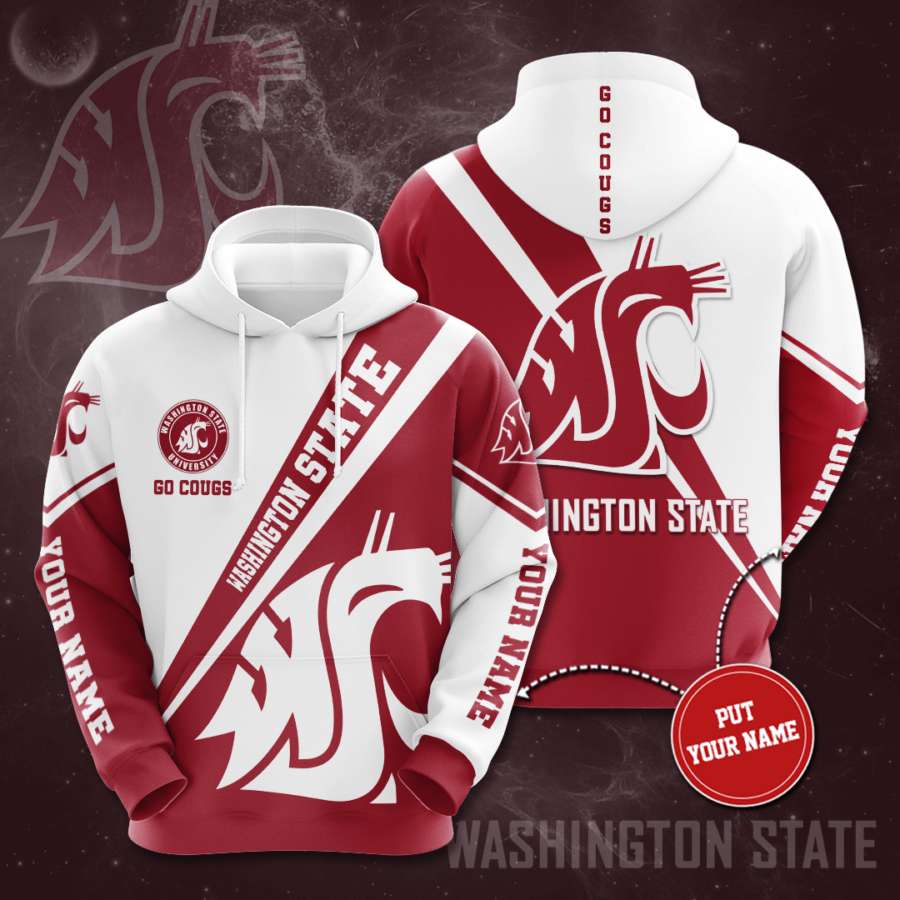 Personalized Washington State Cougars Custom Hoodie 3D