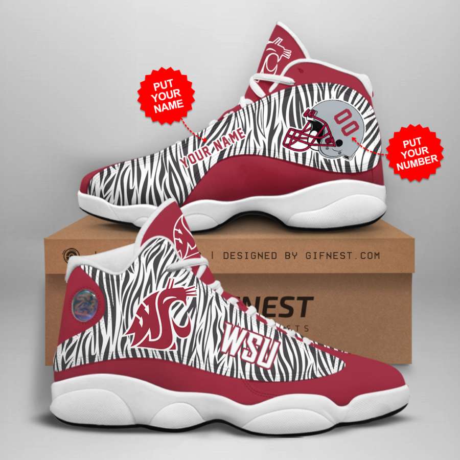 Personalized Washington State Custom Air Jordan Shoes