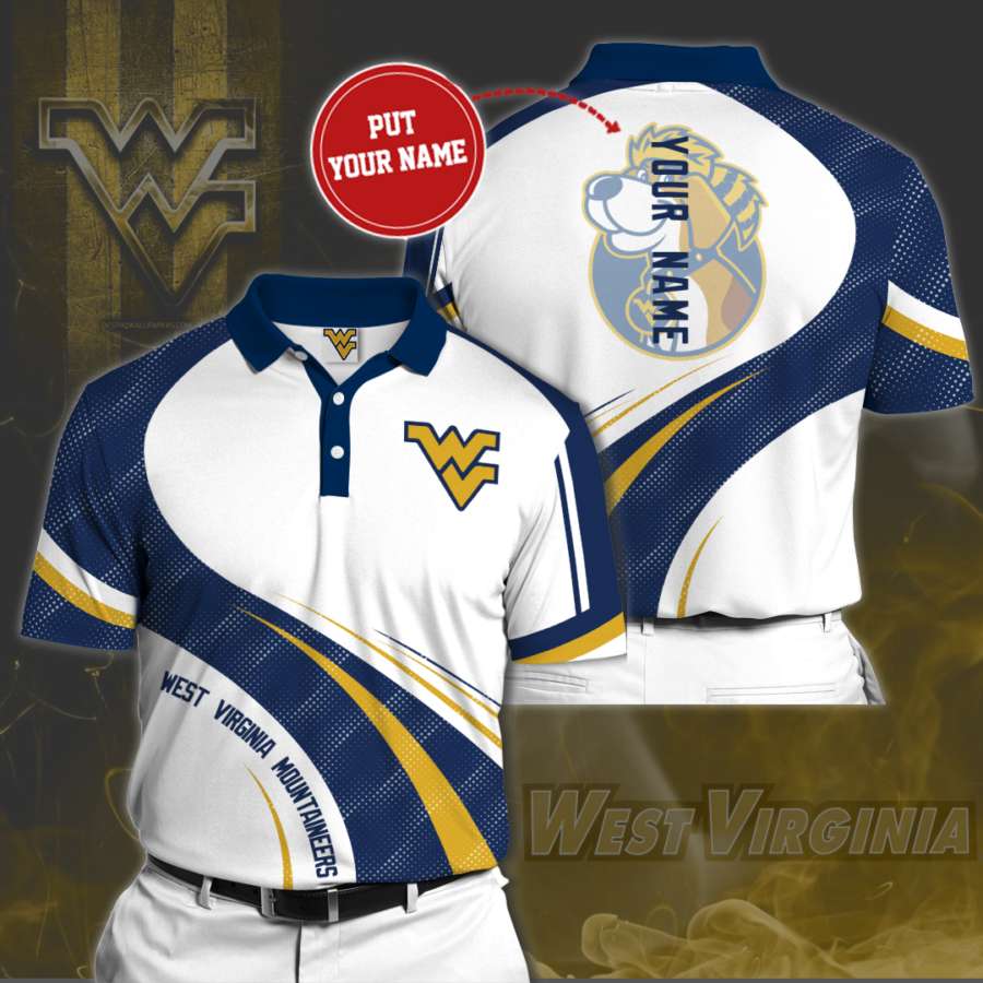 Personalized West Virginia Mountaineers Polo Shirt