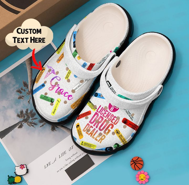 Pharmacy Personalized Licensed Drug Dealer Crocs Clog Shoes