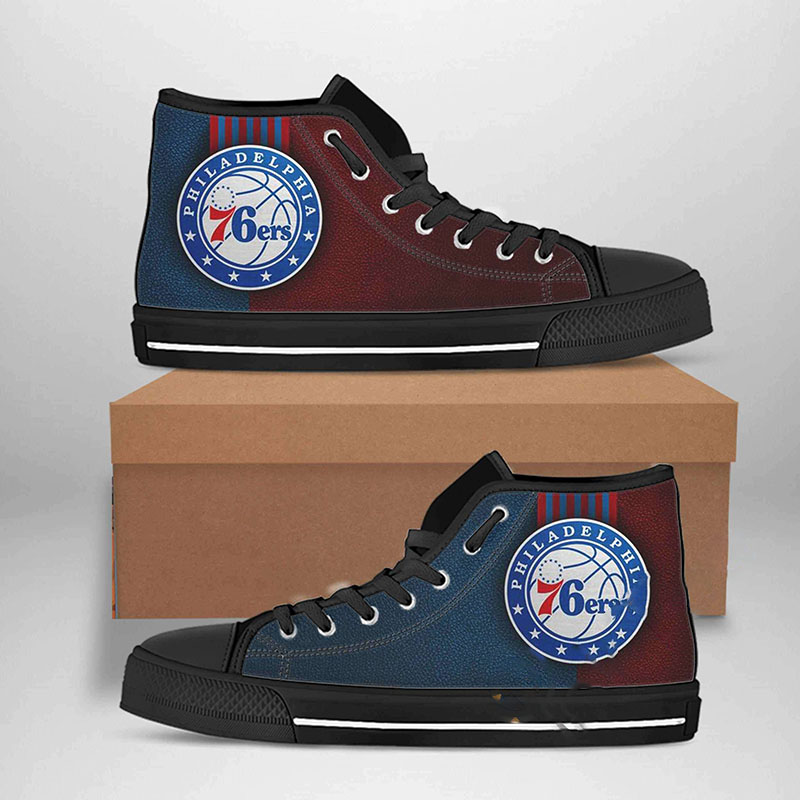 Philadelphia 76ers Nba Basketball High Top Shoes