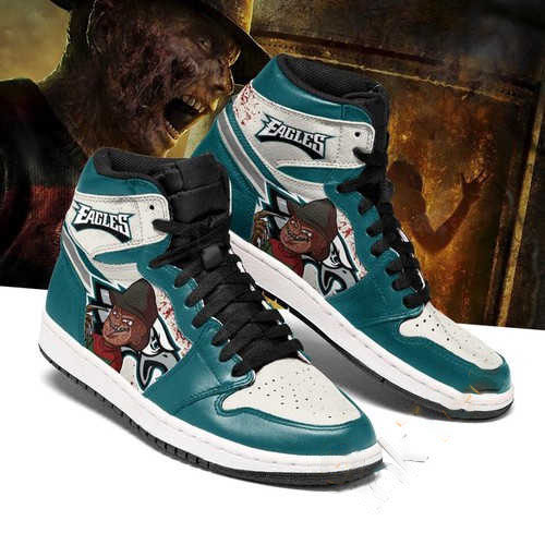 Philadelphia Eagles Horror Custom Air Jordan Shoes