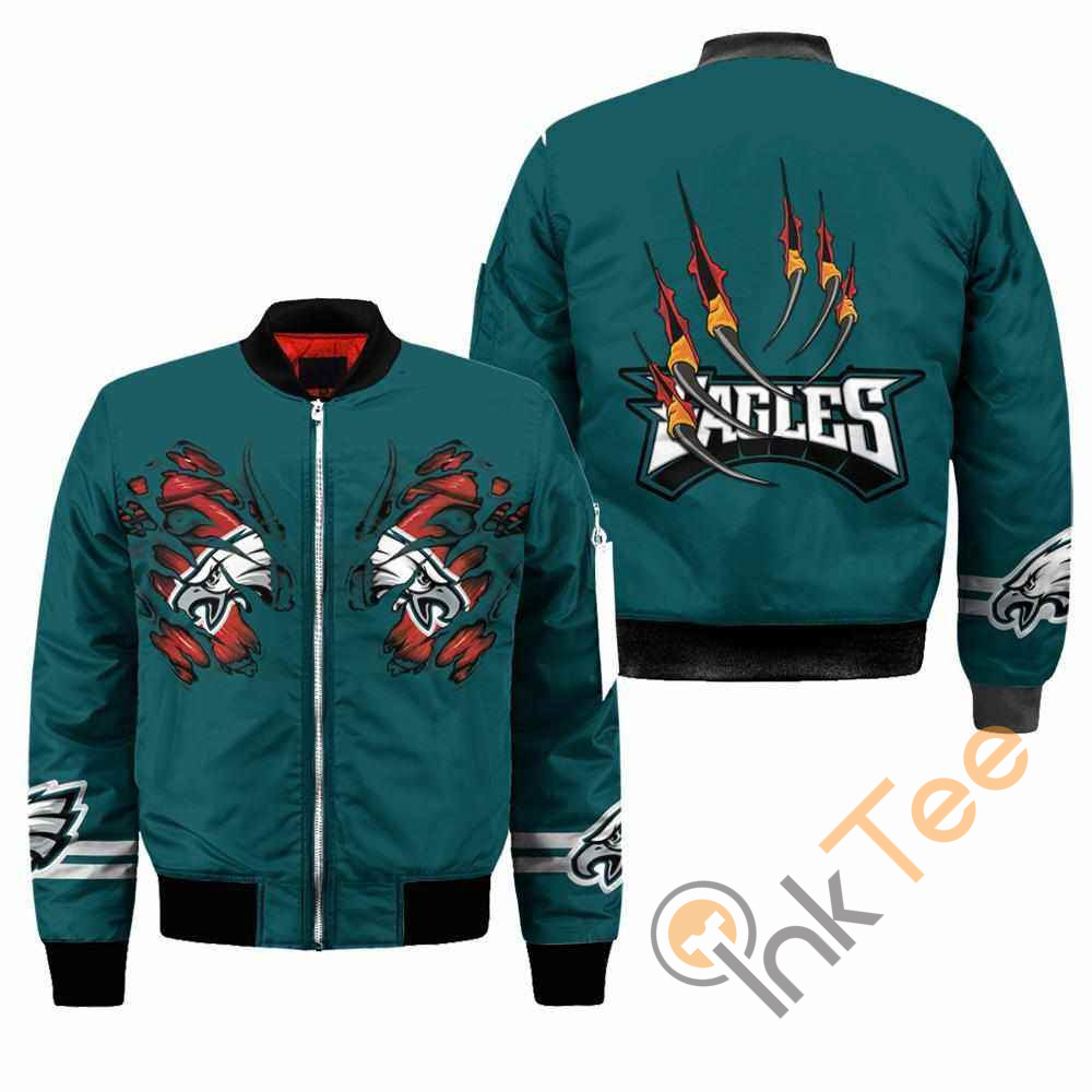Philadelphia Eagles NFL Claws Apparel Best Christmas Gift For Fans Bomber Jacket