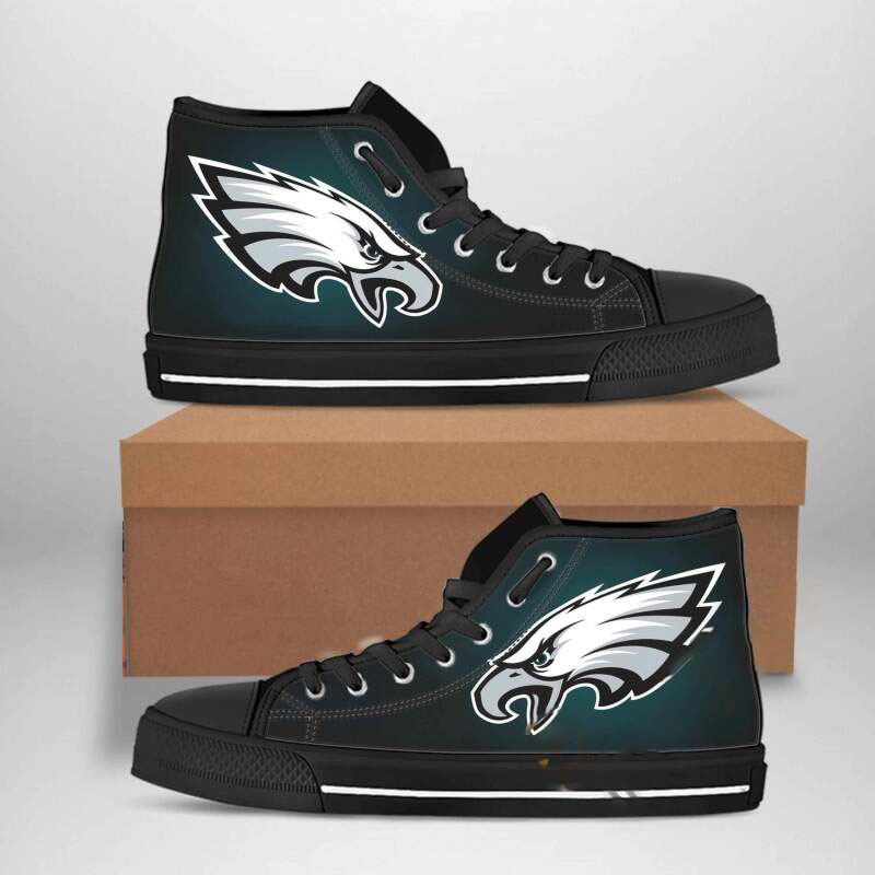 Philadelphia Eagles Nfl Football High Top Shoes