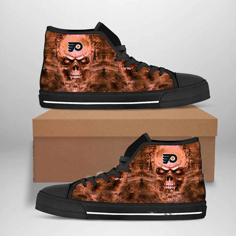 Philadelphia Flyers Nhl Hockey High Top Shoes