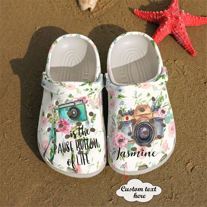 Photograph Personalized The Pause Button Of Life Crocs Clog Shoes