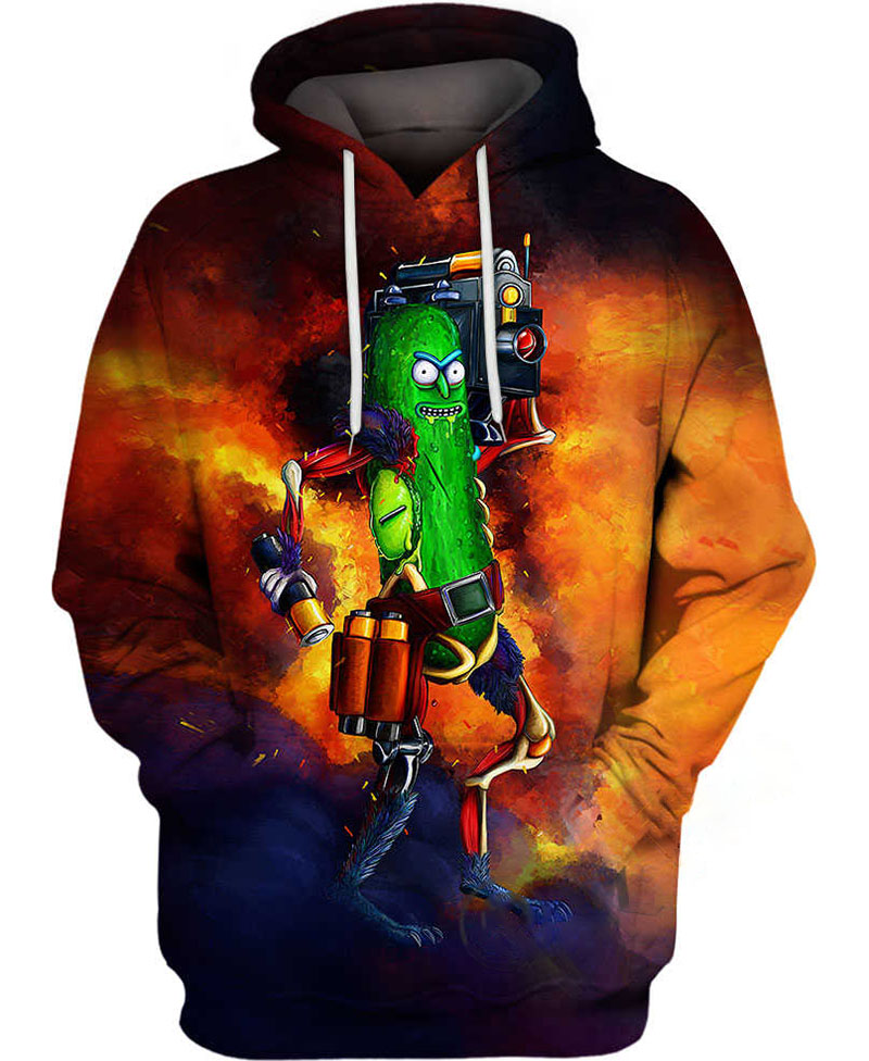 Pickle Rick Hoodie 3D