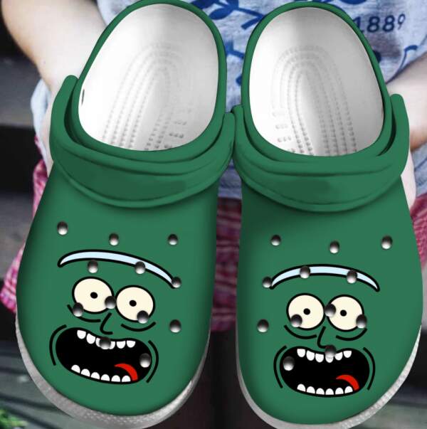 Pickle Rick Crocs Clog Shoes