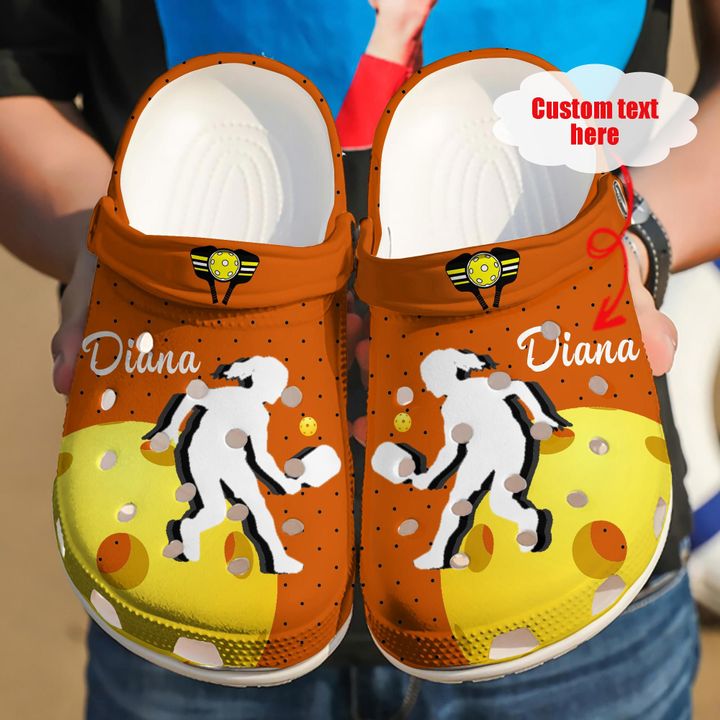 Pickleball Personalized Girl Crocs Clog Shoes