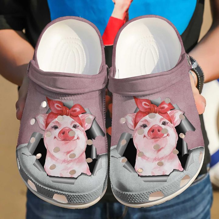 Pig Hello Crocs Clog Shoes